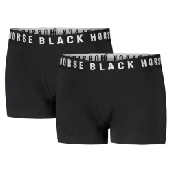 Bokserit 2 kpl pkt Black Horse Luomupuuvilla