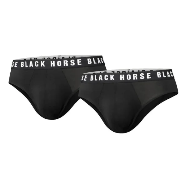 Briefit 2 kpl pkt Black Horse Luomupuuvilla